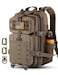Hannibal Tactical 30L MOLLE Assault Pack Tactical Backpack Military Army Camping Rucksack with Bottle Holder 3Day Pack Khaki