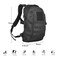 PAIWPHLI Small Tactical Backpack Military Daypack 12L Molle Bag Rucksack Army Daypack for OutdoorHikingCampingTravel Black