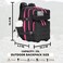 Lovelinks21 25L Tactical Military Backpack Small Travel Backpack for Men and Women Assault Pack Bug Out Bag Molle Daypack Gym Backpack with Bottle Holder Black Neon Pink