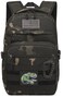 SunForMorning Kids Tactical Backpack Army Molle Bookbag Military Boys Backpack for School Outdoor Camping Includes 2 Patches1Carabiner Black CM