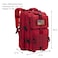 Hannibal Tactical MOLLE Assault Backpack Tactical Backpack Military Army Camping Rucksack 3Day Pack Trip wUSA Flag Patch DRings Red