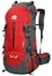 Esup 50L Camping Hiking Backpack Men with rain cover 45l5l Lightweight Backpacking Backpack Travel Backpack Red