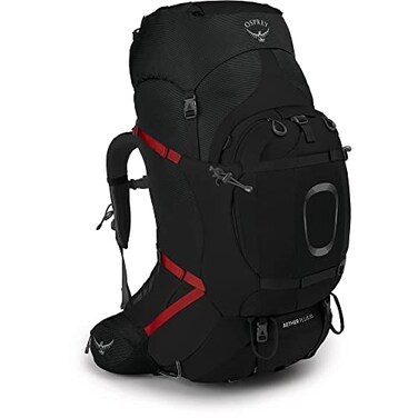 Osprey Aether Plus 85L Mens Backpacking Backpack Black SM