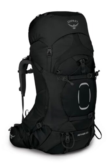 Osprey Aether 65L Mens Backpacking Backpack Black LXL