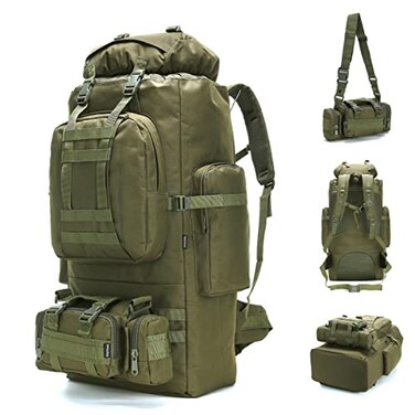 King'sGuard KingsGuard 100L Camping Hiking Backpack Molle Rucksack Military Camping Backpacking Daypack