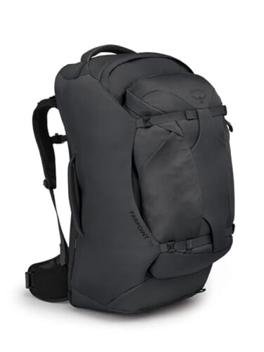 Osprey Farpoint 70L Mens Travel Backpack Tunnel Vision Grey