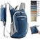 Uselike 10L Small Hiking Backpack Travel Daypack Lightweight Packable Back Pack for Women MenNavy Blue