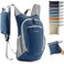 Uselike 10L Small Hiking Backpack Travel Daypack Lightweight Packable Back Pack for Women MenNavy Blue