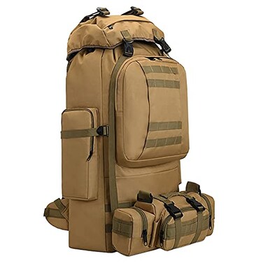 HongXingHai 100L Camping Hiking BackpackMolle military Tactical rucksack backpackWaterproof Lightweight Hiking Backpack