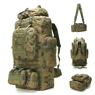 HongXingHai 100L Camping Hiking BackpackMolle military Tactical rucksack backpackWaterproof Lightweight Hiking Backpack