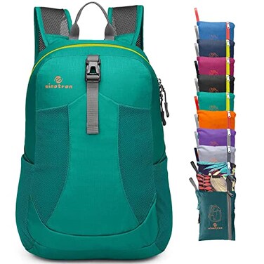 sinotron Lightweight Packable BackpackSmall Foldable Hiking Backpack Day Pack for Travel Camping Outdoor VacationGreen