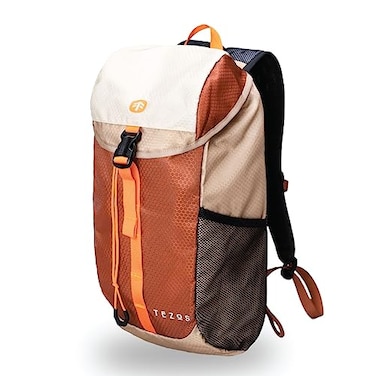Tezos Juniper Daypack Lightweight Hiking Backpack and Hydration Pack for Camping Travel Biking and the Outdoors 16 Liter Desert Sand