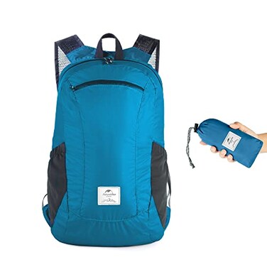 Naturehike 18L Lightweight Hiking Backpack Waterproof Camping Packable Backpack Ultralight for Travel Airplane Small Hiking Daypack for Adults Blue