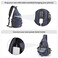 G4Free Canvas Sling Bag Crossbody Backpack with USB Charging Port RFID Blocking Hiking Daypack Chest Bag for Women MenDark Blue
