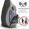 G4Free Canvas Sling Bag Crossbody Backpack with USB Charging Port RFID Blocking Hiking Daypack Chest Bag for Women MenGrey