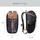 Tezos Juniper Daypack Lightweight Hiking Backpack and Hydration Pack for Camping Travel Biking and the Outdoors 16 Liter Black Topo