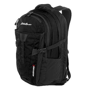 Eddie Bauer Adventurer Backpack with Organization Compartments and HydrationLaptop Compatible Sleeve Womens Adventurer Black 30L