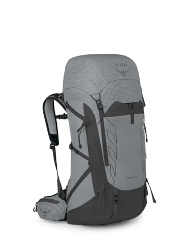 Osprey Talon Pro 40L Mens Hiking Backpack with Hipbelt Silver Lining LXL