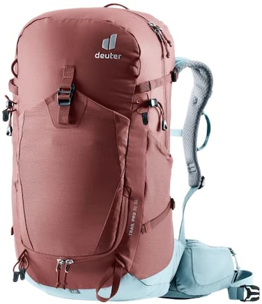 Deuter Womens Trail Pro 31L SL Backpack I Day Pack for Hiking MultiDay Tours Trekking CaspiaDusk