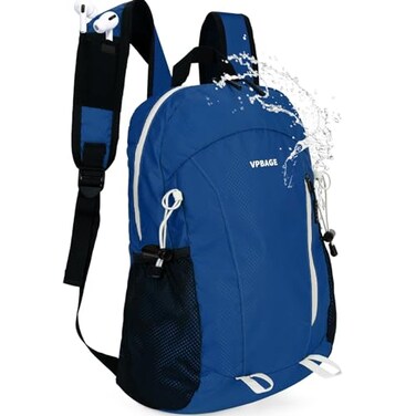 VPBAGE 15L Waterresistant Hiking Daypack Small Backpack Travel Outdoor Lightweight Day Pack with Tool Loops