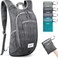 G4Free 1015L Small Rucksack Foldable Backpack Lightweight Packable Daypack Travel Outdoor Hiking Shoulder Bag Black 20Liters