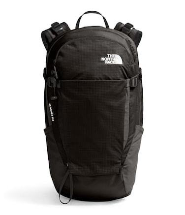The North Face Basin 24 Liter Technical Daypack with Rain Cover Unisex Hiking Pole Attachment Compression Straps TNF BlackTNF BlackNPF One Size