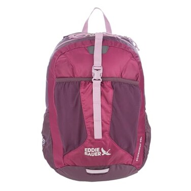Eddie Bauer Stowaway Packable Backpack Travel Outdoor Lightweight Foldable Durable Ripstop Polyester 30L Port Red