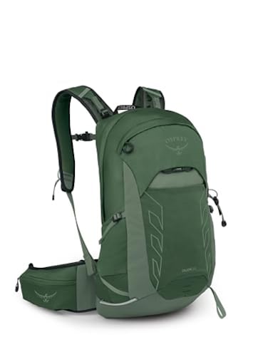 Osprey Talon 22L Mens Lightweight Hiking Backpack Small Daypack for Travel Camping Green CanopyPine Leaf Extended Fit