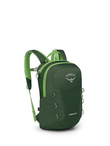 Osprey HydraJet 12L Kids Hiking Backpack with Hydraulics Reservoir Green Canopy