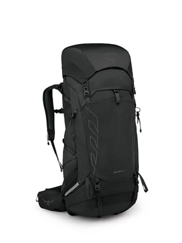 Osprey Talon 44L Mens Lightweight Hiking Backpack Daypack for Travel Camping BlackCoal Grey LXL