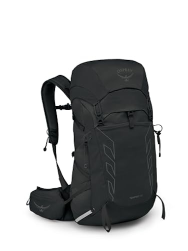 Osprey Tempest 33L Womens Lightweight Hiking Backpack Daypack for Travel Camping BlackCoal GreyExtended Fit