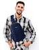 ECOHUB AntiTheft Crossbody Bag Men Women RFID Blocking Lightweight Sling Backpack EcoFriendly with 9 Pockets Sturdy SBS Zippers Water Resistant for Travel Work Hiking Outdoor Blue