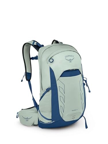 Osprey Talon 22L Mens Lightweight Hiking Backpack Small Daypack for Travel Camping Frosty Mint GreenNight Shift