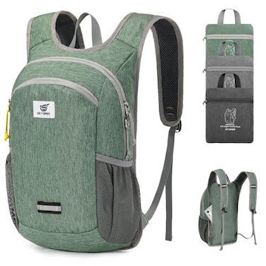 SKYSPER 10L Hiking Backpack Foldable Packable Lightweight Daypack for Travel Collapsible Small Compact Hiking Backpack for Women Men Green