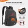 SKYSPER Anti Theft Hiking Backpack 18L RFID Packable Travel Daypack Lightweight Foldable Back Pack for Walking Daytrip