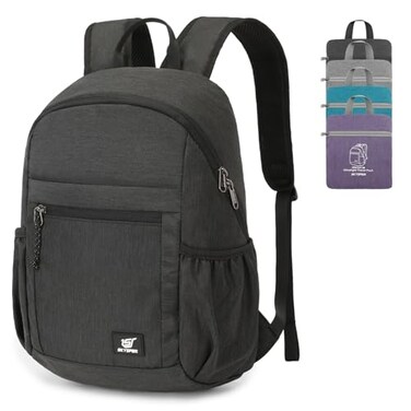 SKYSPER Anti Theft Hiking Backpack 18L RFID Packable Travel Daypack Lightweight Foldable Back Pack for Walking Daytrip
