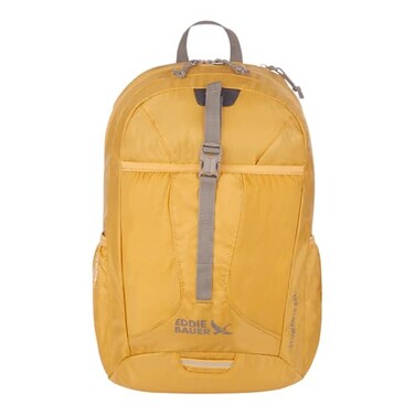 Eddie Bauer Stowaway Packable Backpack Travel Outdoor Lightweight Foldable Durable Ripstop Polyester 30L Field Gold