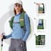 FIORETTO 15L Hiking Backpack for Women Men Mini Packable Backpack Lightweight Small Daypack for Camping Travel Outdoor Green
