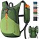 FIORETTO 15L Hiking Backpack for Women Men Mini Packable Backpack Lightweight Small Daypack for Camping Travel Outdoor Green
