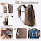 BECOJADDE 15L Small Hiking Backpack for Men Women Foldable Packable Back Pack Ultralight Hiking Daypack for Travel Camping Outdoor Chocolate Brown