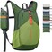 BECOJADDE 15L Small Hiking Backpack for Men Women Foldable Packable Back Pack Ultralight Hiking Daypack for Travel Camping Outdoor Olive Green