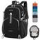 Bymontin 35L Lightweight Packable Backpack Durable Foldable Daypack for Travel Hiking and Gym Black