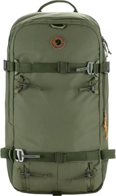 Fj&Atilde;&curren;llr&Atilde;&curren;ven Fjllrven Bergtagen Touring 30 Backpack Technical Pack Secure Gear Attachment Alpine Design Touring Trekking Hiking Laurel GreenDeep Forest SmallMedium