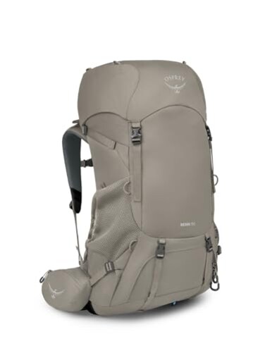 Osprey Renn 50L Womens Backpacking Backpack Pediment GreyLinen Tan