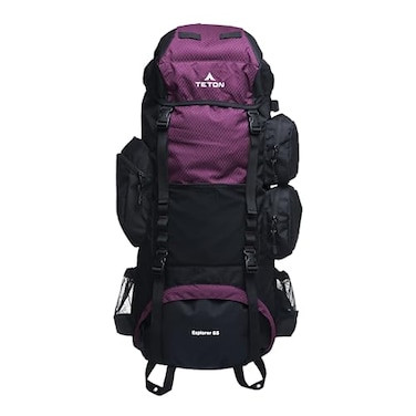 TETON Sports Teton 65L Explorer Internal Frame Backpack for Hiking Camping Backpacking Rain Cover Included Huckleberry