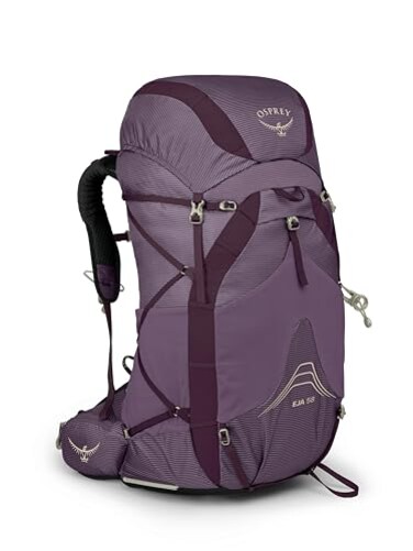 Osprey Eja 58L Womens Ultralight Backpacking Backpack Purple Dusk WXSS