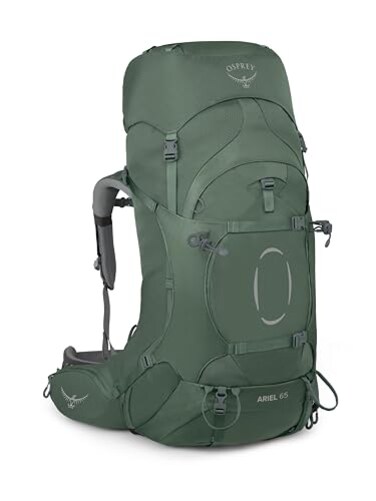 Osprey Ariel 65L Womens Backpacking Backpack Koseret Green WML Extended Fit