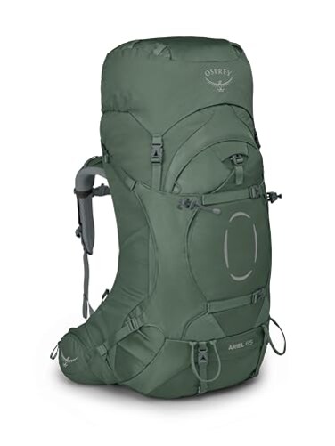 Osprey Ariel 65L Womens Backpacking Backpack Koseret Green WXSS