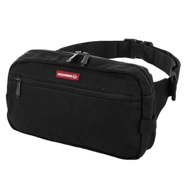 WOLVERINE Guardian Cotton Waist Pack Compact Design Multiple Compartments and Loops for Gear Onyx One Size