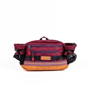 Wilderdog Mega Hip Pack with 3Liter Capacity Two Mesh Water Bottle Pockets Interior Key Loops Adjustable Straps and Poop Bag Dispenser Huckleberry
